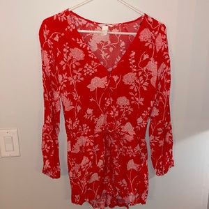 Pink ish red romper!! Size 8 from H&M